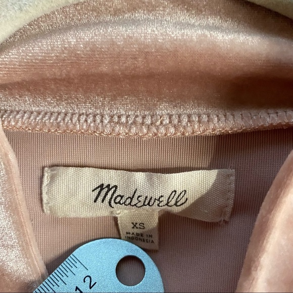 Madewell Velvet Mock Turtle Neck Top - Picture 6 of 6